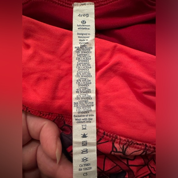 Lululemon Run Pace Setter Skirt in Prisma Multi Guava Lava Boom Juice Size 4. - Picture 14 of 15